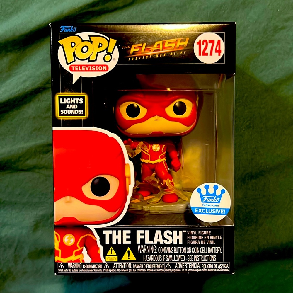 NIB. Funko Pop The Flash (with lights and sounds)